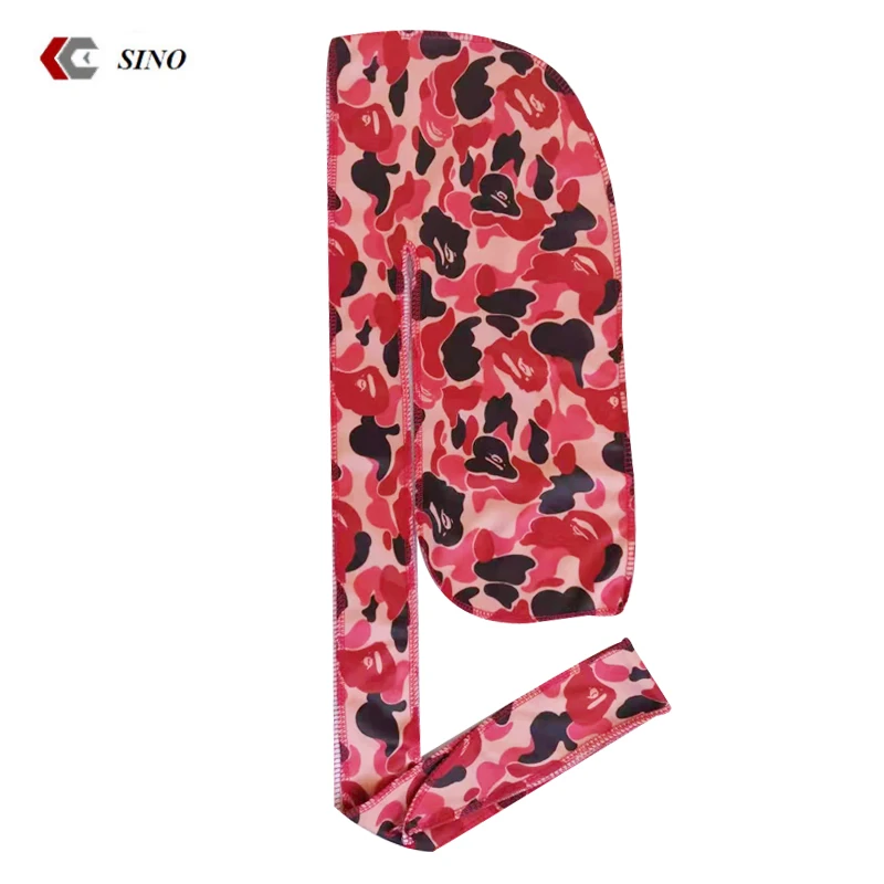 
High quality Factory direct sale printed stretch durag hot sale spandex durag hair scarf ethnic custom bandana pirate hat OEM 
