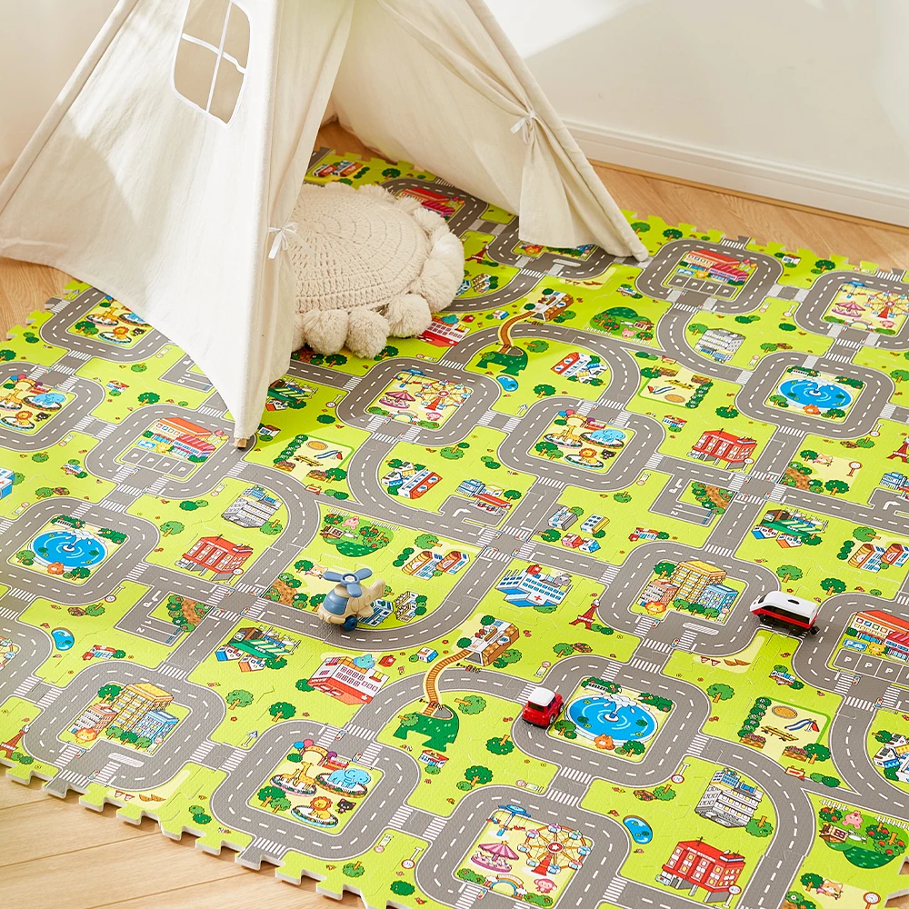 Водонепроницаемый детский игровой коврик-пазл из пены ЭВА 30 см 60 толщина 1 2