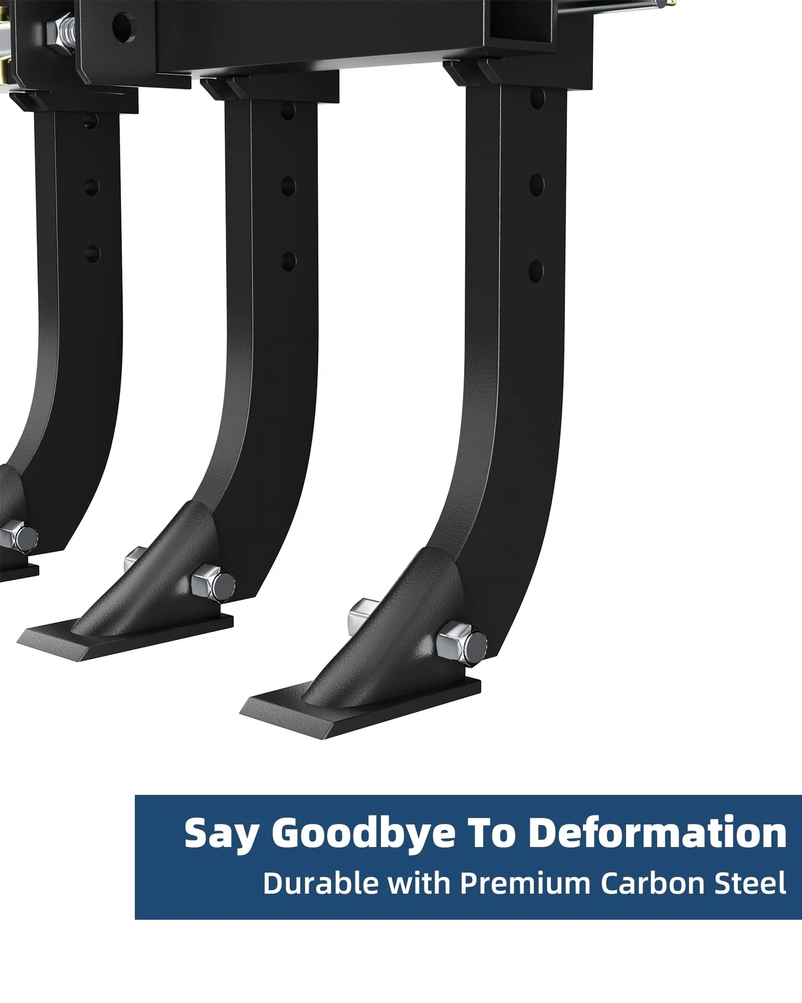 Plow Scarifier Implement_ Removable Tractor Cultivator with 6 scarifier shanks