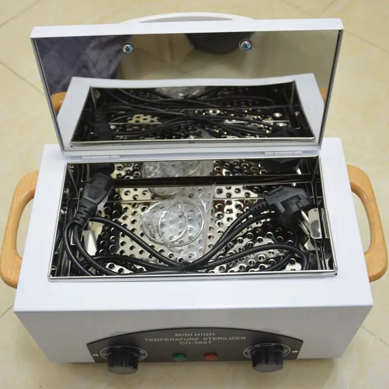 
300W High Temperature Sterilizer Box Nail Portable Sterilizing Tool Manicure Nail Tool Dry Heat Sterilizer Disinfection Cabinet 