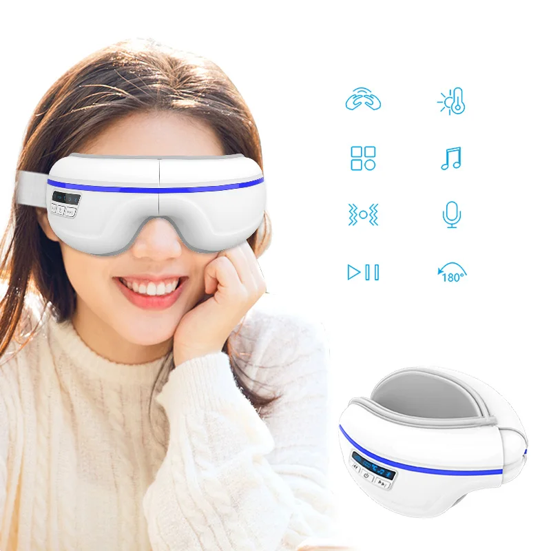 Wireless Eye Care Massager Electric Massage Eye Tool with Heat Pressing and Vibration Function Can Relieve Fatigue Eye Pressure