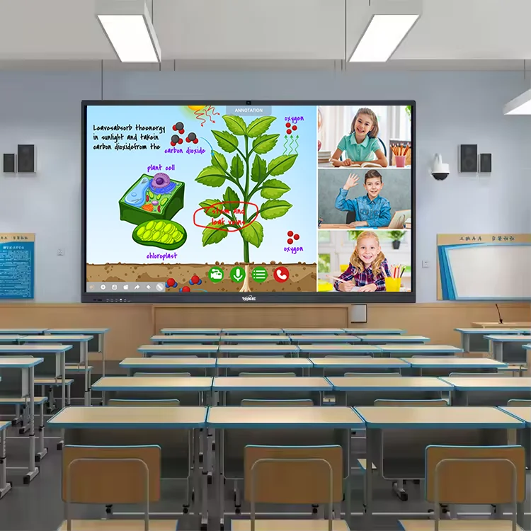 OEM ODM 4K Android OPS 65 Inch Interactive Display Smart board 75 Inch 85 Inch Touch Screen Panel 55 inch Interactive Whiteboard