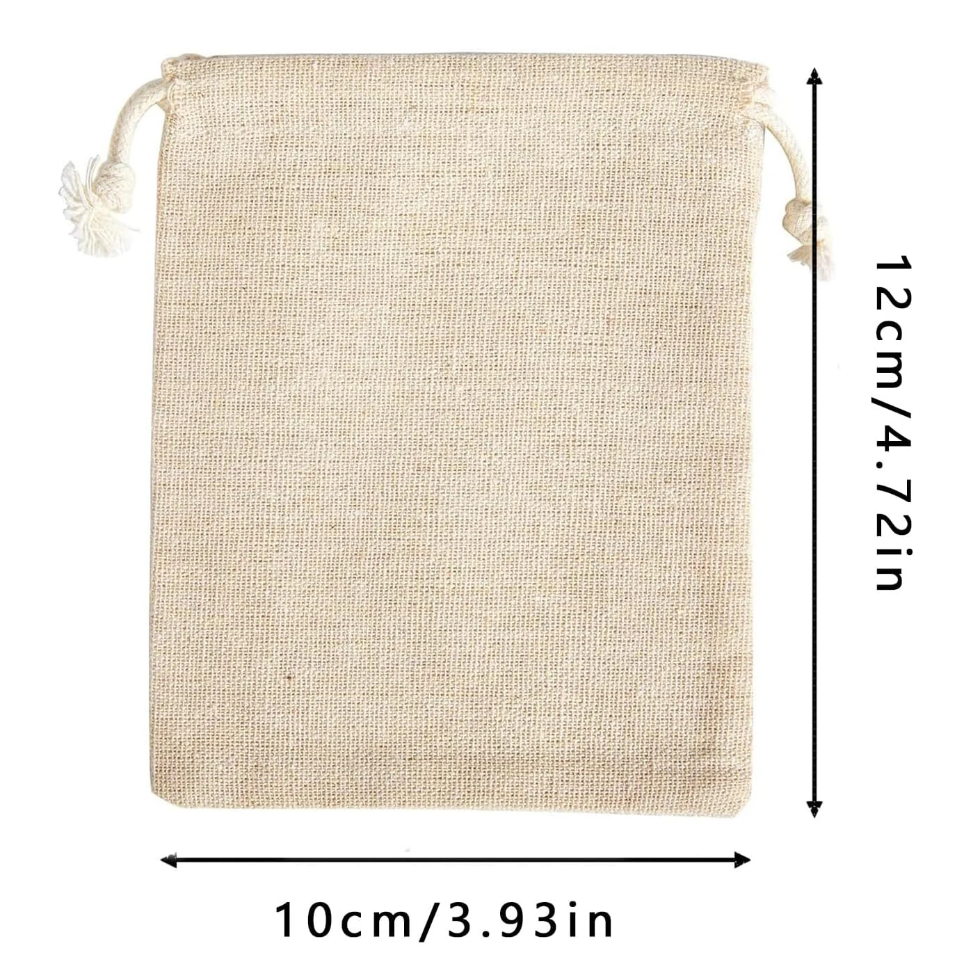 Wholesale Custom Logo 100% Organic Cotton Muslin Bag Necklace Jewelry Gift Drawstring Pouch Festival Muslin Dust Bag