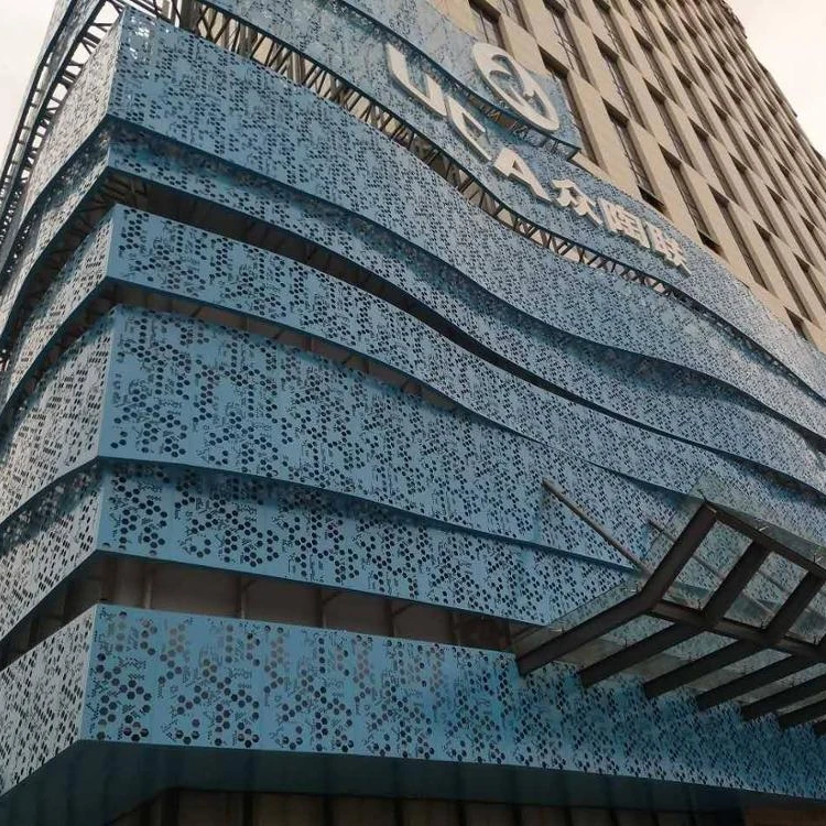 Fashion customized aluminum cut-out cladding panel customized facade
