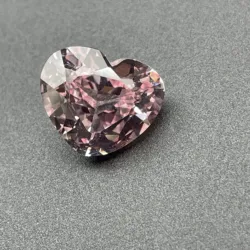 ZHF Jewelry Fashionable and delicate new different color Pink heart shape 5.85ct11.56*9.74 thickness 6.64m