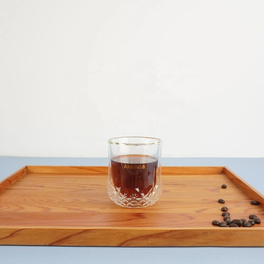 
 Модная креативная термоизолированная Высокая боросиликатная 250 мл прозрачная двухслойная стеклянная кофейная кружка для чая кофе молока холодных напитков  