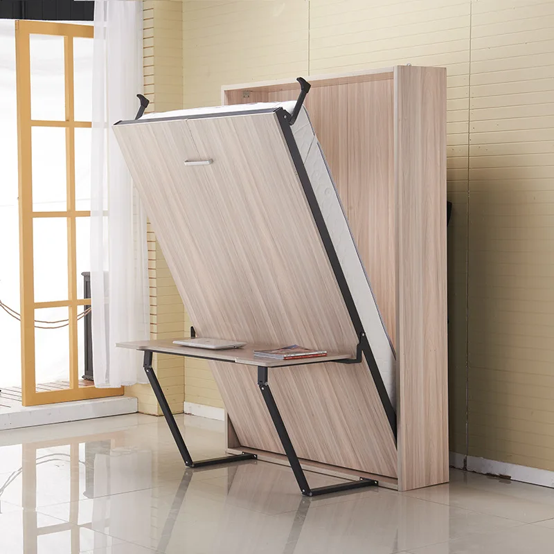 Home Furniture Modern Design Space Saving Wall Mounted Murphy Bed with desk
