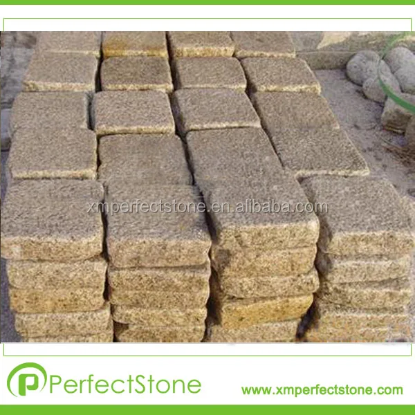 Cheap Wholesale 10x10 Driveway landscaping natural Paving Stone Granite Paving Stone Cube Stone For Yard