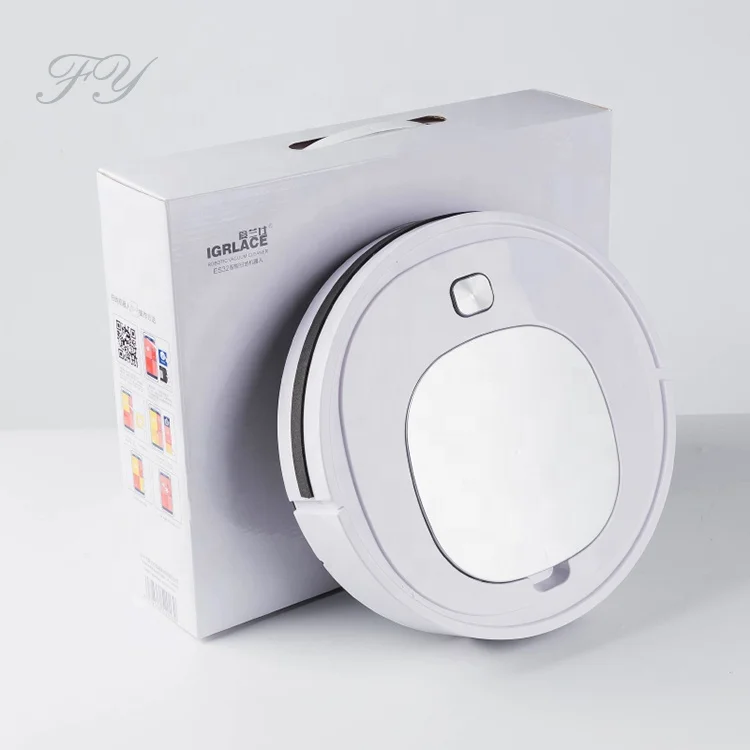 2022 wholesale New Smart Cleaning Robot USB 1500mAh White Dust Removal Robot Multifunctional 3 in 1 Indoor Robot Vacuums