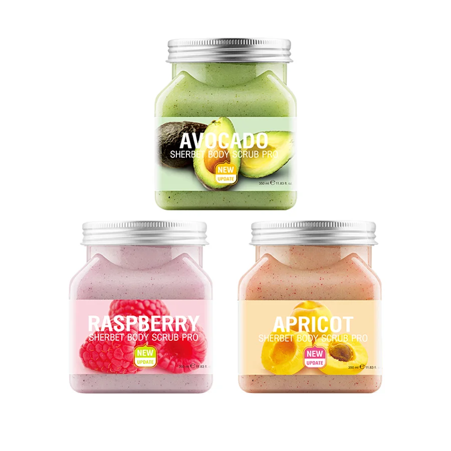 Manufacturer Wholesaler Bulk Facial Scrub Cleanser Multiple Fruity Scent Option Body and Facial Scrubs
