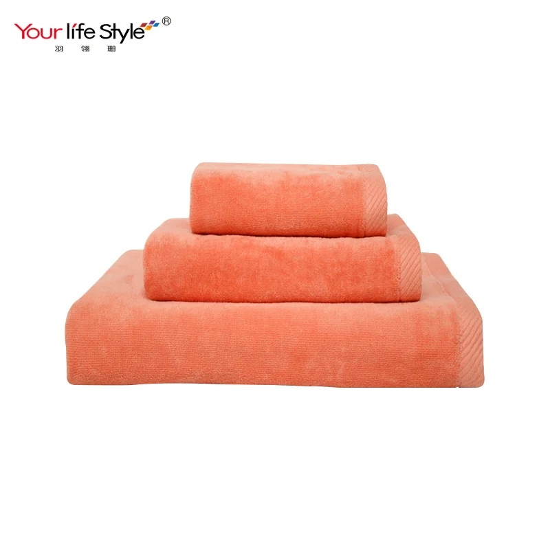 China Manufacturers Wholesale Good Quality Cheap Price Super Soft Pure Color Luxury Towels Bath 100% Cotton Bath Towel Set