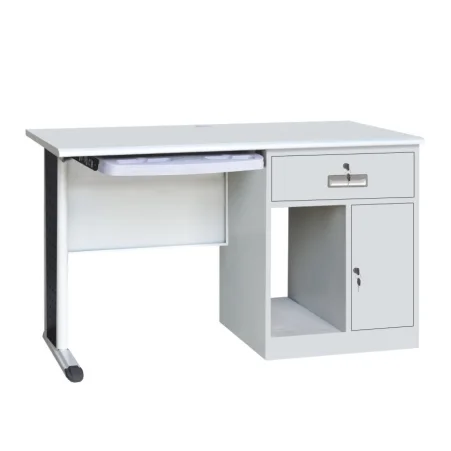 Office furniture made of high-quality steel with multiple drawers and a large capacity desk