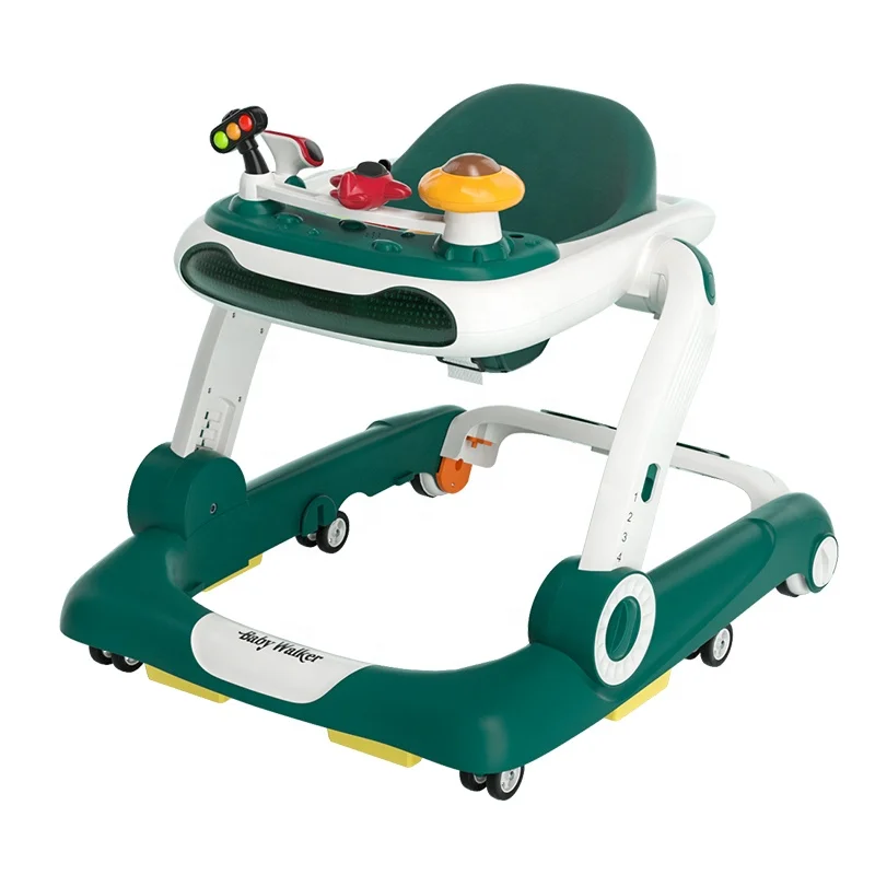 2023  newest model  sit to stand plastic baby walker with music multifunction 3 in 1 walker for babies training car