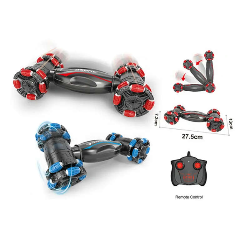 New Arrival Double Sided Remote Control 360 Rotating Vehicles 360 Flips RC Car 4WD Stunt Cars Kid Children Rc Stunt Car Toy   So