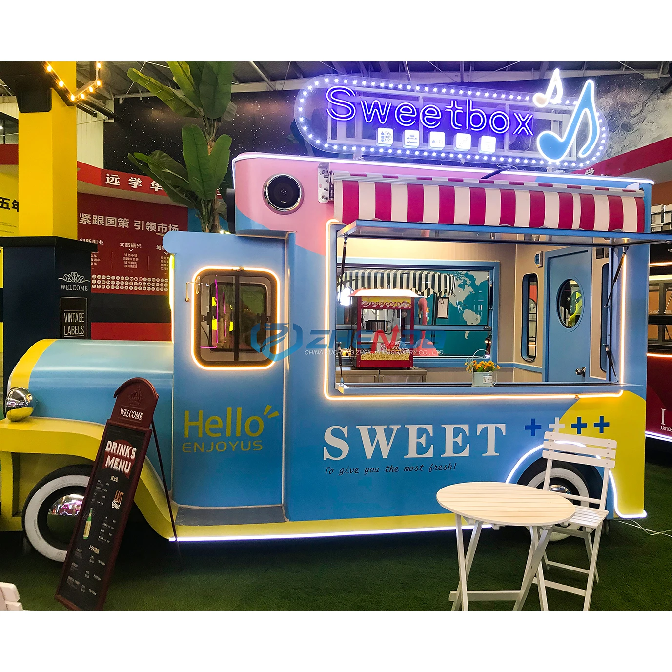 China High Quality Food Truck/Outdoor Mobile Juice Bar Kiosk Dining Truck/Mobile Food Stand Food Truck Trailer Food Truck
