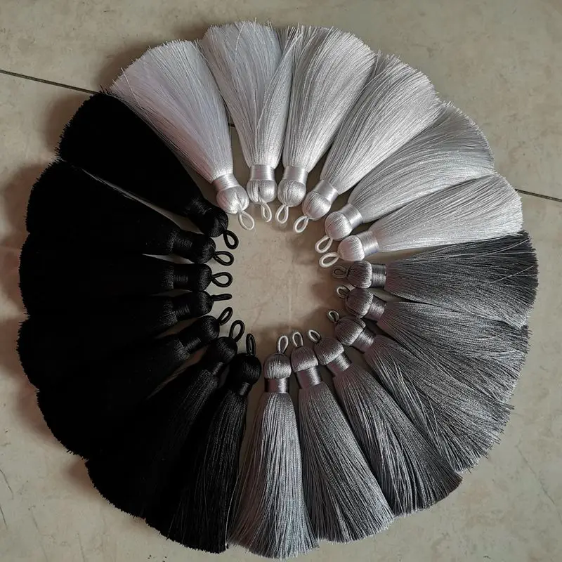 wholesale 9cm silk tassels with 1.2cm diameter for jewelry,free sample 1000 colors to choose