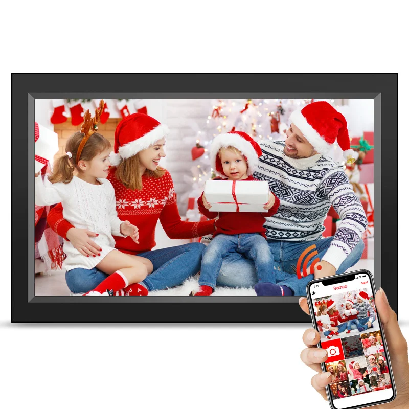 Private Label US PLUG Smart Picture 15.6" Usb Flash Drive Lcd Signage Display Digital Photo Frame
