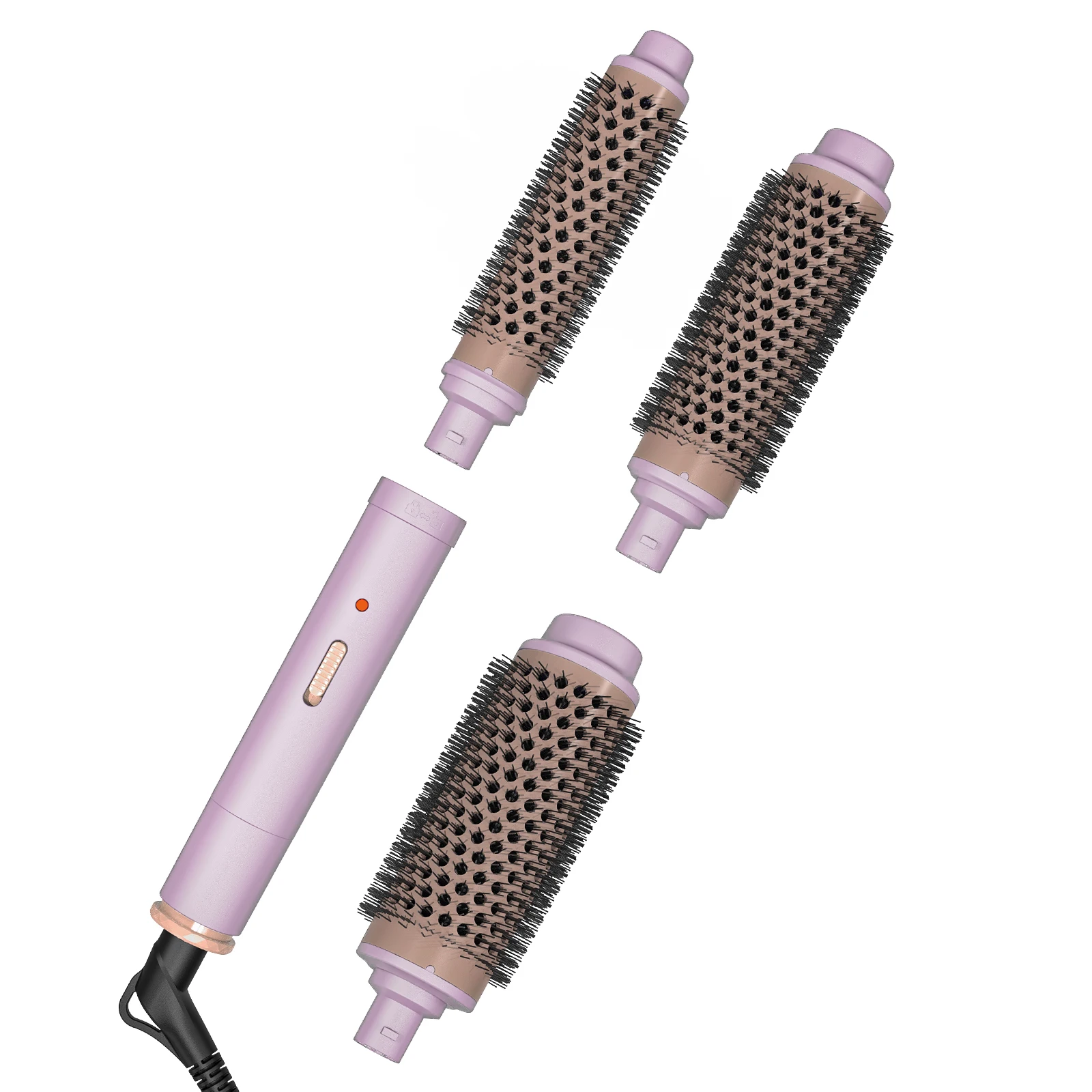 Peine Caliente 3 in 1 Heating Iron Hair Straightener and Curler Professional Heated Electric Comb