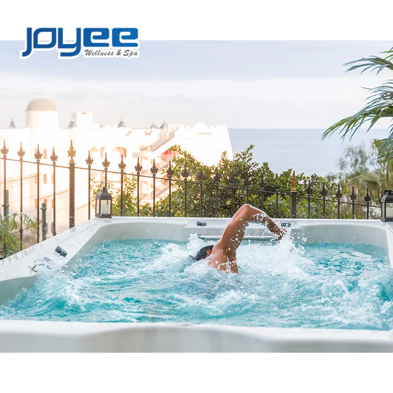 JOYEE freestanding drop in ground 2 dual zone surf whirlpool swim spa exercise endless pool spa swimming 4 6 person