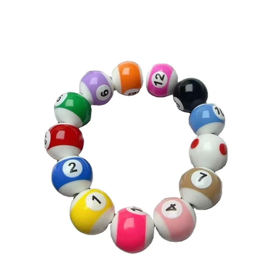 New wholesale billiards in eight billiard bracelet lovers students creative diy bead accessories birthday Christmas gift