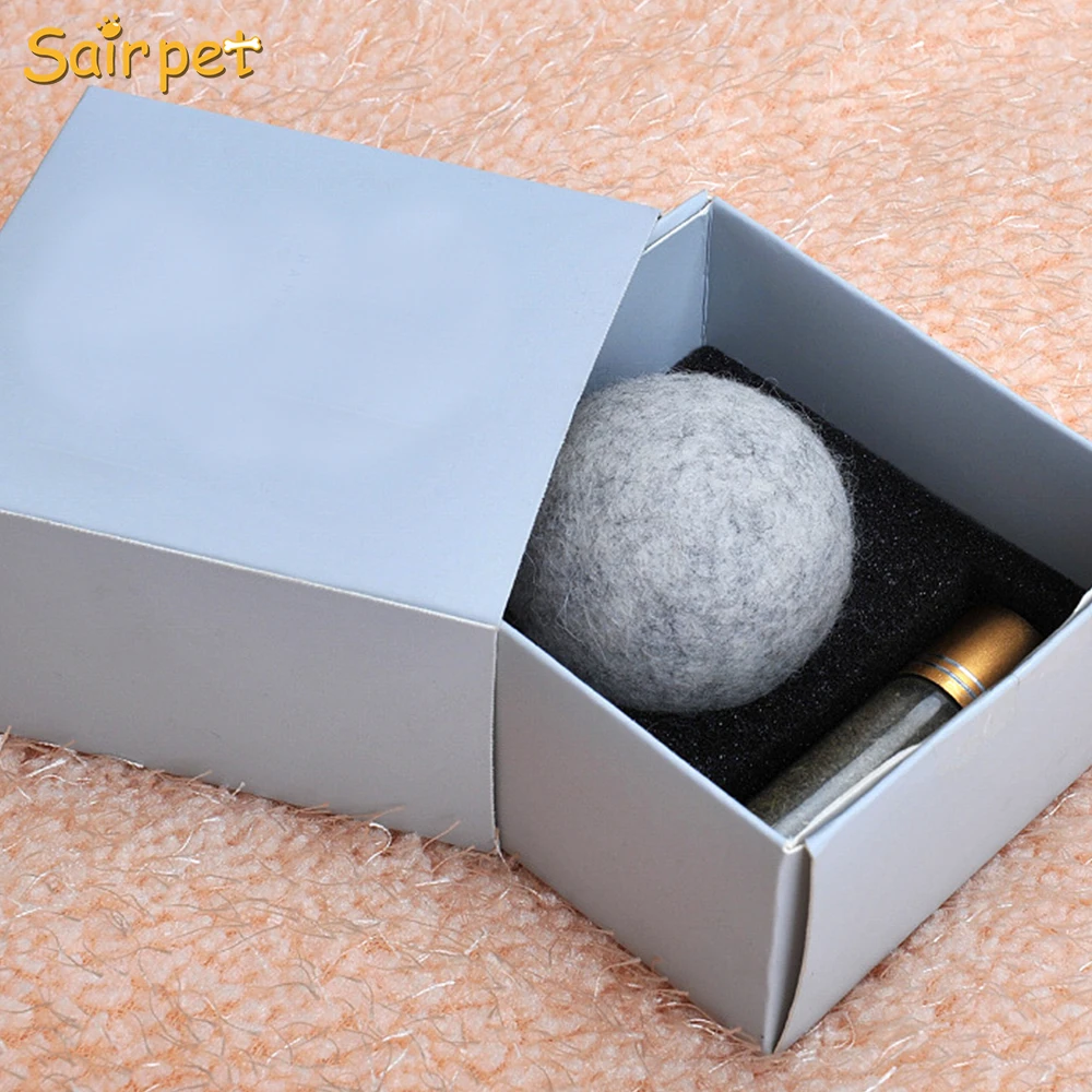 New Eco Friendly Natural Wool Felt Ball Cat Kitty Dog Toys Pet Accessories Pet Toys Interactive Catnip Cat Toys Ball