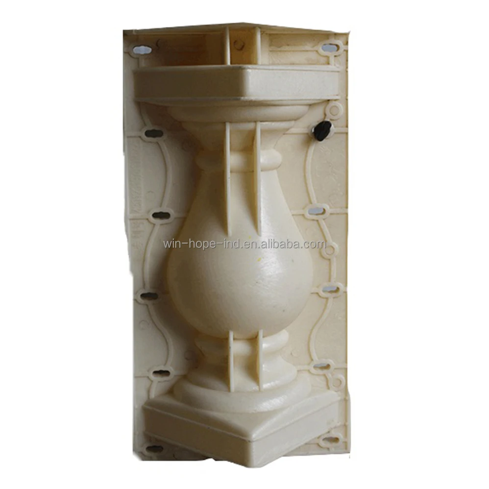 ABS resin mold plastic concrete railing pillar mould for sale balusters pillar mould custom plastic mold for sale fence pillar plastic concrete mold for sale