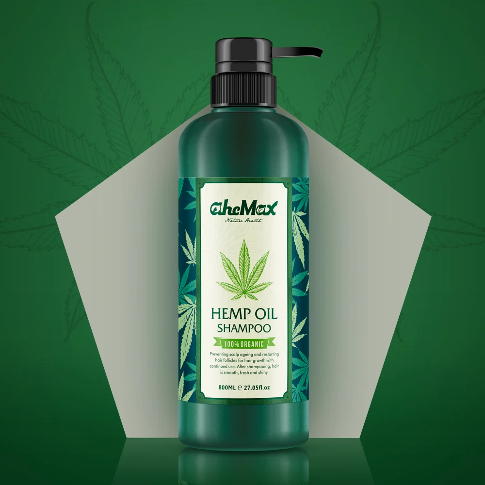 AHCMAX Factory Direct Hair Hemp Seed Oil Coconut Oil and Olive Oil Restart Hair Follicles for Hair Growth Anti Aging Shampoo