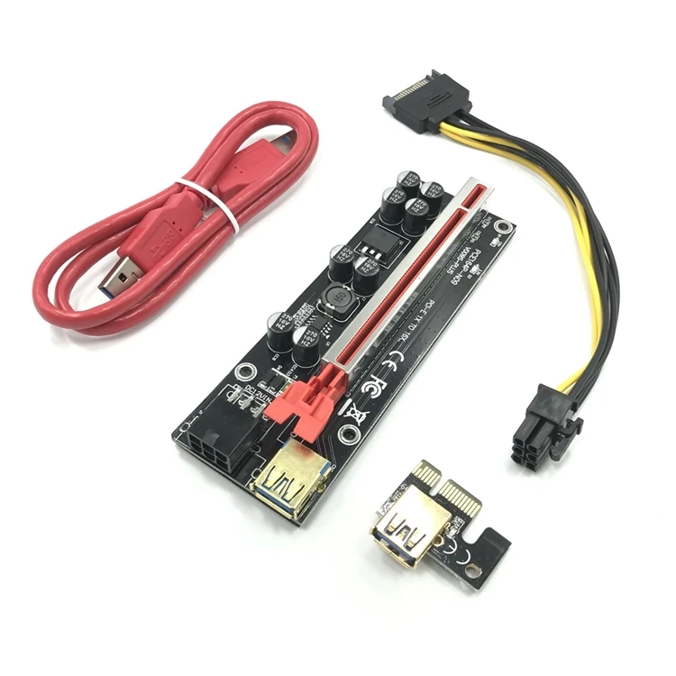 PCIE Riser VER009s gpu plus pci-e 1x до 16x usb 3 0 расширитель роста PCI Express ver 009s с 8