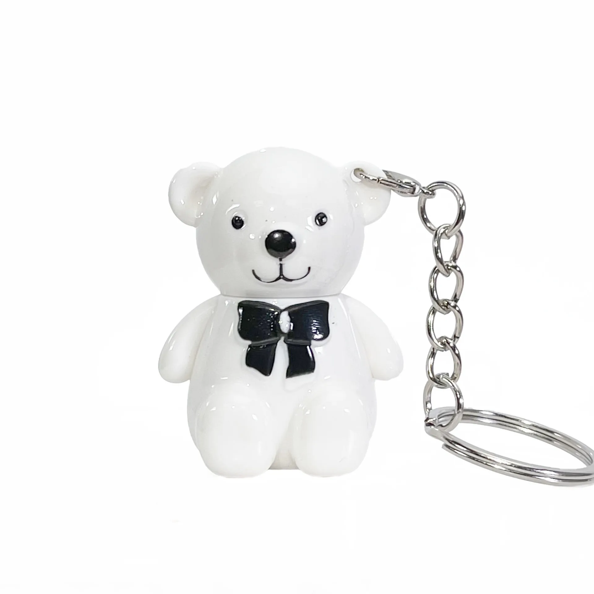 Bear keychain mirror lipgloss lasting non-fading Water glazing lipglaze Makeup Lip care