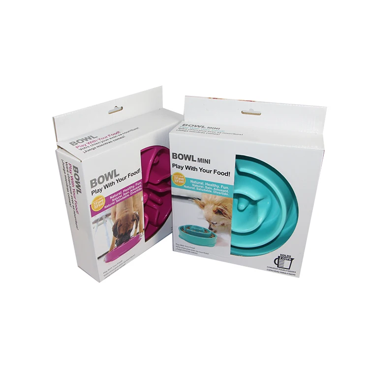 Wholesale Slow Eating Feeder Plastic Travel Outdoor Indoor Dog Pet Bowl