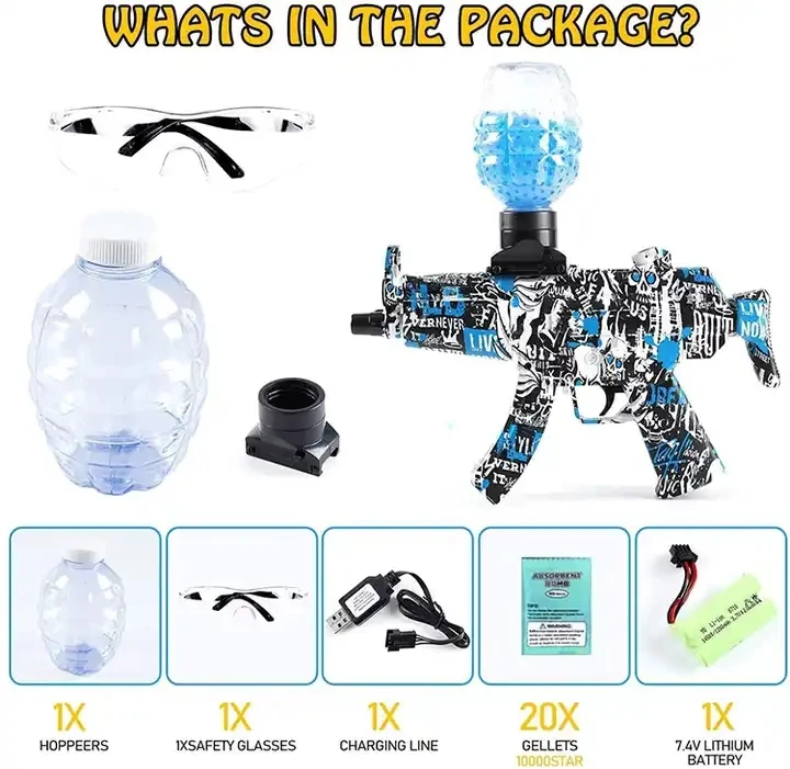 Fast shipping splatter ball hydrogel electric water gel ball guns pistola de gel blaster gun