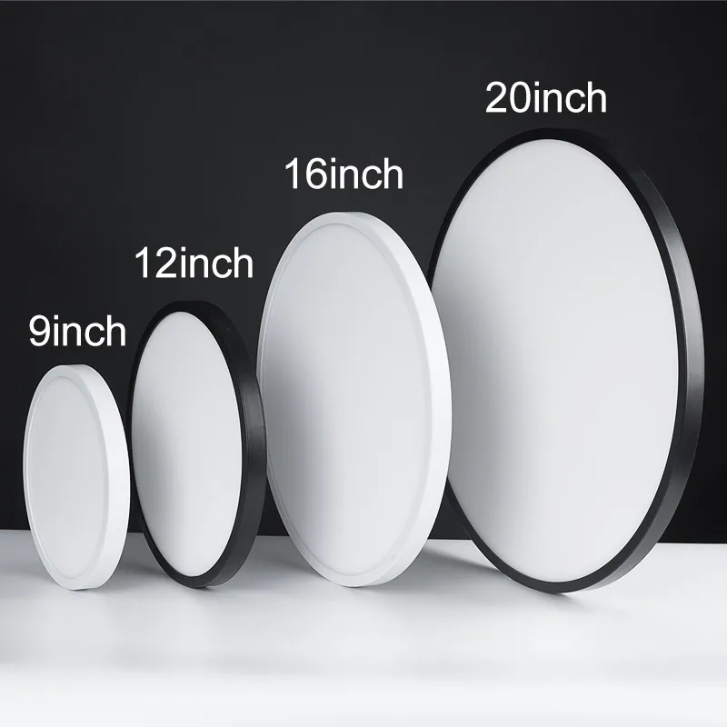 LED Ceiling Lamp 48W 36W 24W 18W 9W 6W Modern Panel Light in Living Room Bedroom Natural Light Surface Mount Fixture
