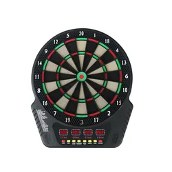 Electronic Dart Board Interactive Toys 42cm Plastic Electronic LCD Display Dartboard Soft Dart Game Machine 6 Darts 24 Tips