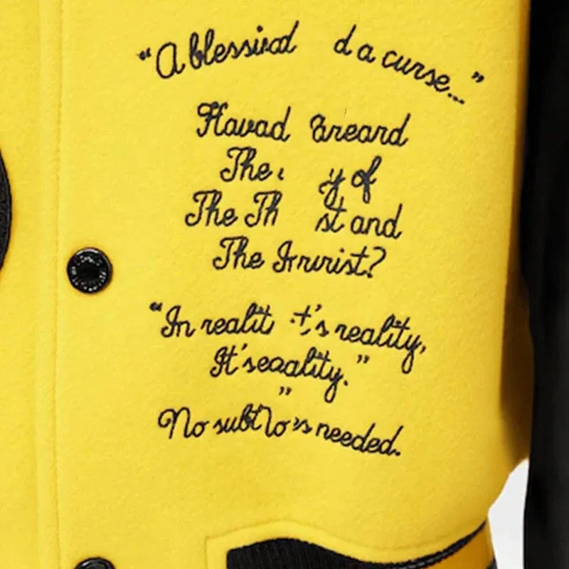 Chenille Embroidery Baseball Jacket Custom Logo Stitching Leather Sleeve Uniform Cardigan Jacket Men Bomber Jacket Coat