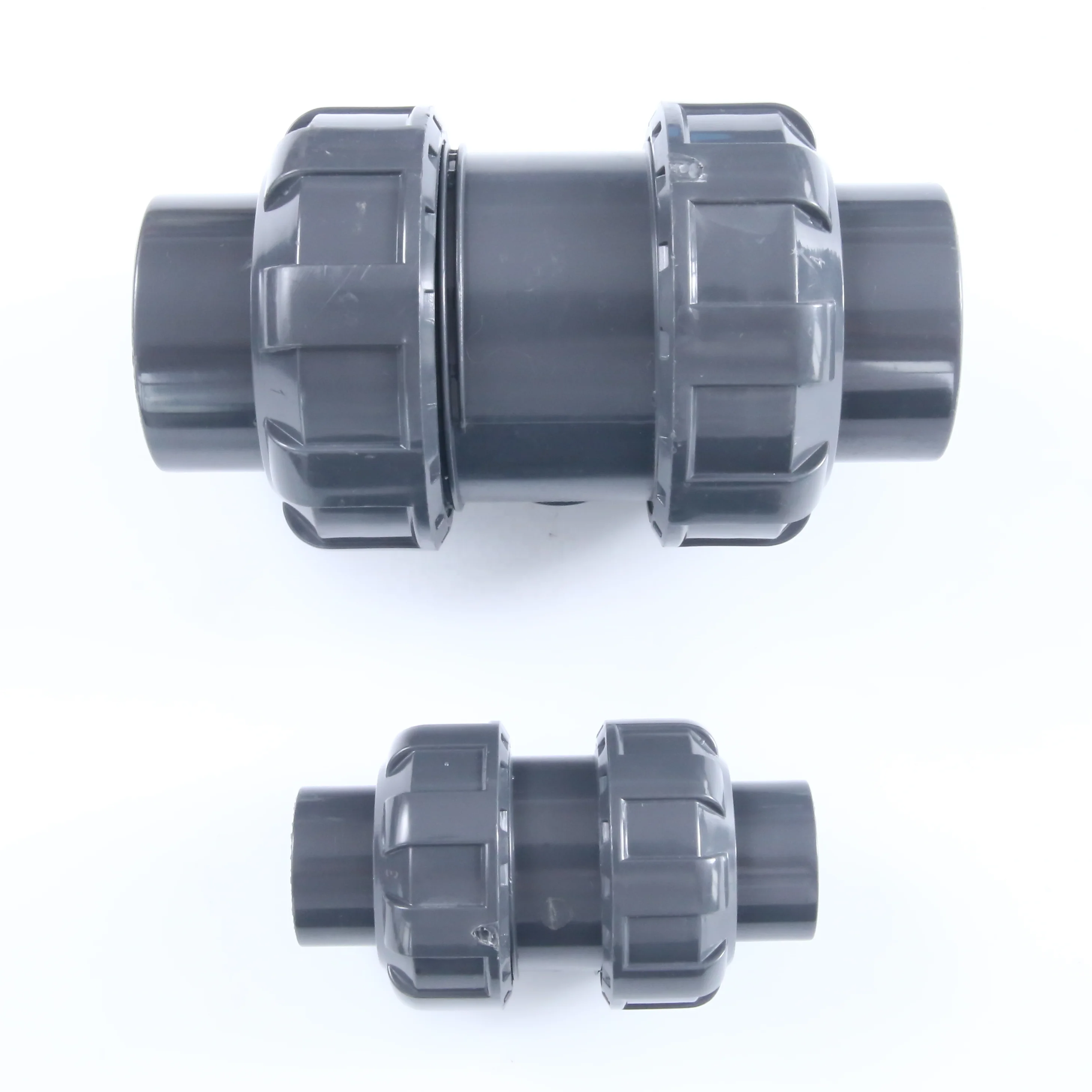 pvc plastic true union double union upvc ball check valve