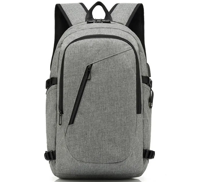 With USB Charge Port Smart Anti-theft Computer Backpack Waterproof Business Travel Bag College Antitheft Laptop Backpack Office