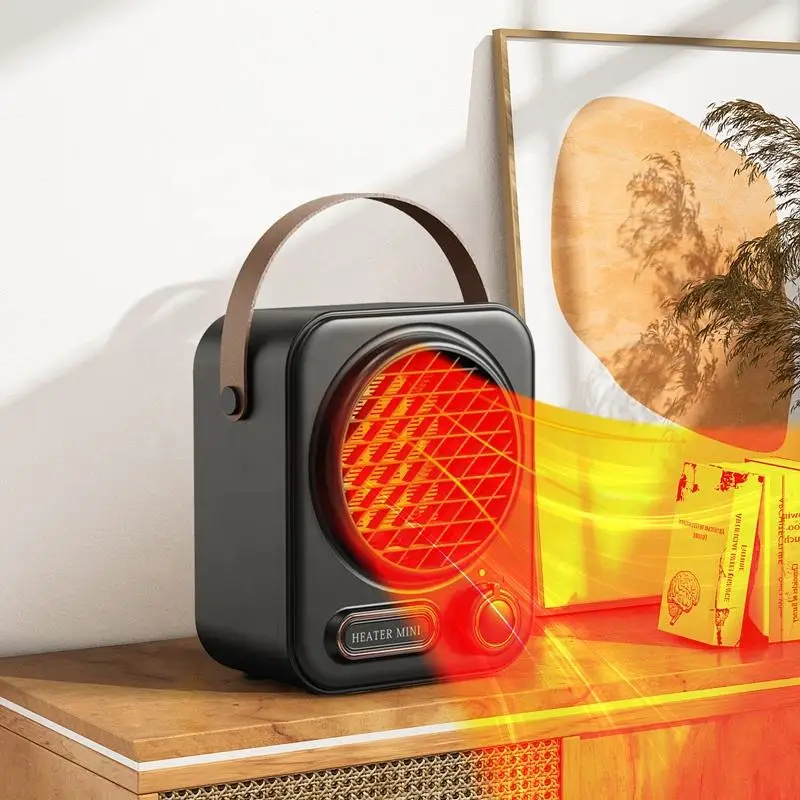 Factory Wholesale Customized Desk Indoor Electric Space Heaters Portable PTC Tabletop Electric Fan Warmer Desktop Mini Winter