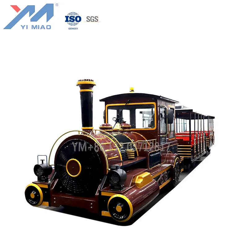 YIMIAO Manufacturer  Amusement Park  High-quanlity Electric Diesel Trackless Train On Sale