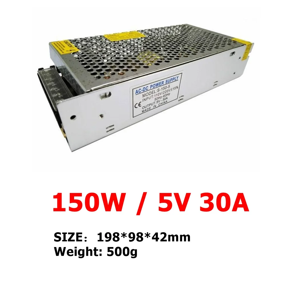 OEMHigh Quality Aluminum Shell  25W Switch Mode AC/DC 5V 5A Power Supply