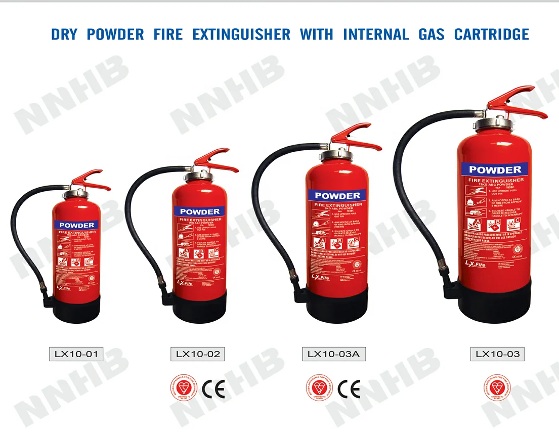 Factory Price for 6kg ABC/BC  Dry Powder Fire Extinguisher with Internal Gas Cartridge High Quality Fire Safety Equipment