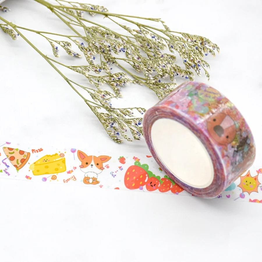 
Low Price Moq Washi Lovely Logo Manufacture Masking Tape 