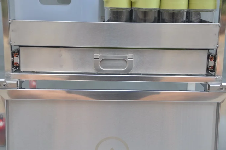 
Newest SUS304 Portable Foldable Storage Box Mobile Kitchen With Double Stove For Outdoor Camping Picnic 