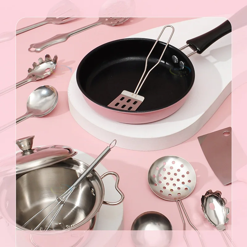 On-line TikTok hot sell cooking accessories mini kitchen toy small appliances kitchen real cooking set DIY education gifts