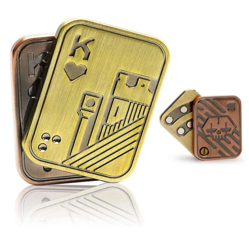 Hot sale custom Stress Relief EDC fidget cliker office fidget toy Magnetic Metal haptic EDC Fidget coin