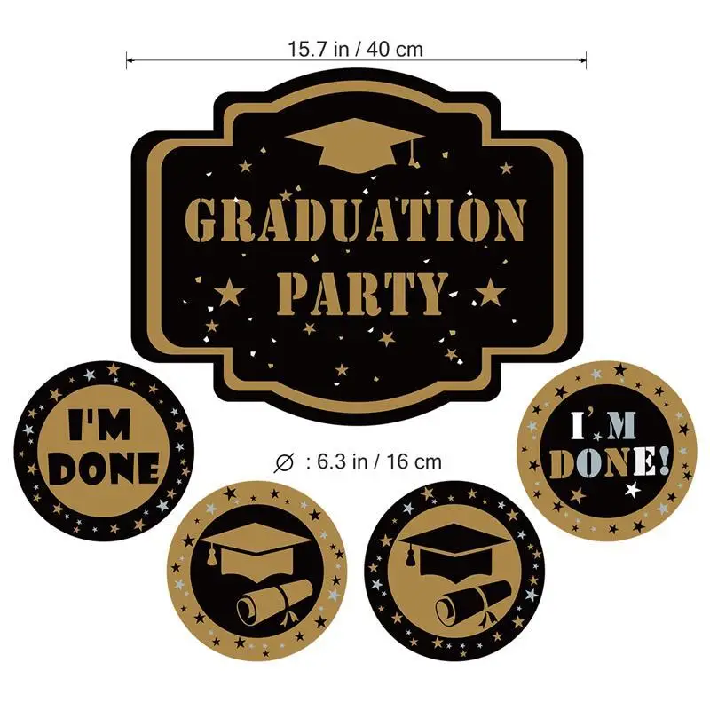 Custom Graduation design Photo Booth Pvc Props Christmas