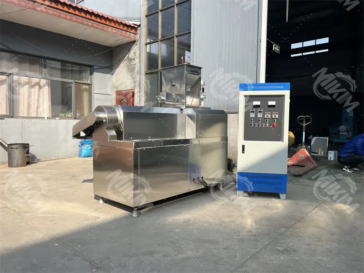 hot automatic dog and cat food manufacturing extruder pet feed kibbel wet making machine production line