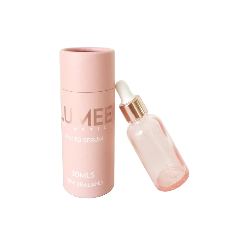 Custom Brand Design Biodegradable Kraft Cardboard Lip Balm Deodorant Stick Container Packaging Push up Paper Tube