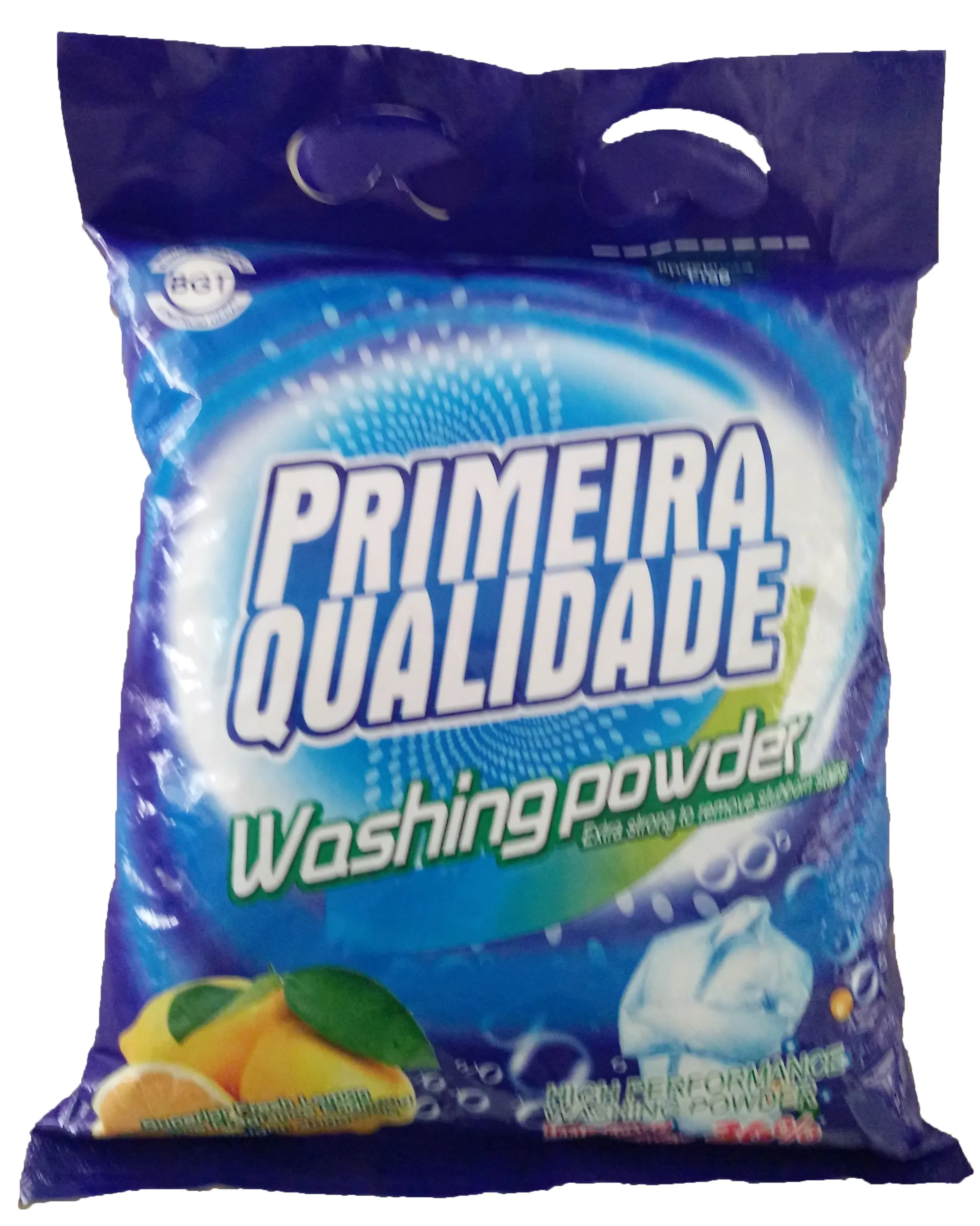 blue color washing laundry detergent powder