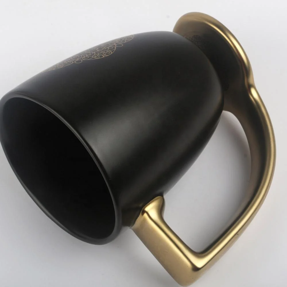 11OZ black Color luxury Golden Ceramic Mug