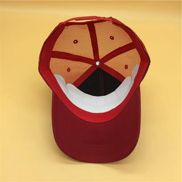 Red color 3 d logo wholesale professional custom made adjustable closure baseball cap